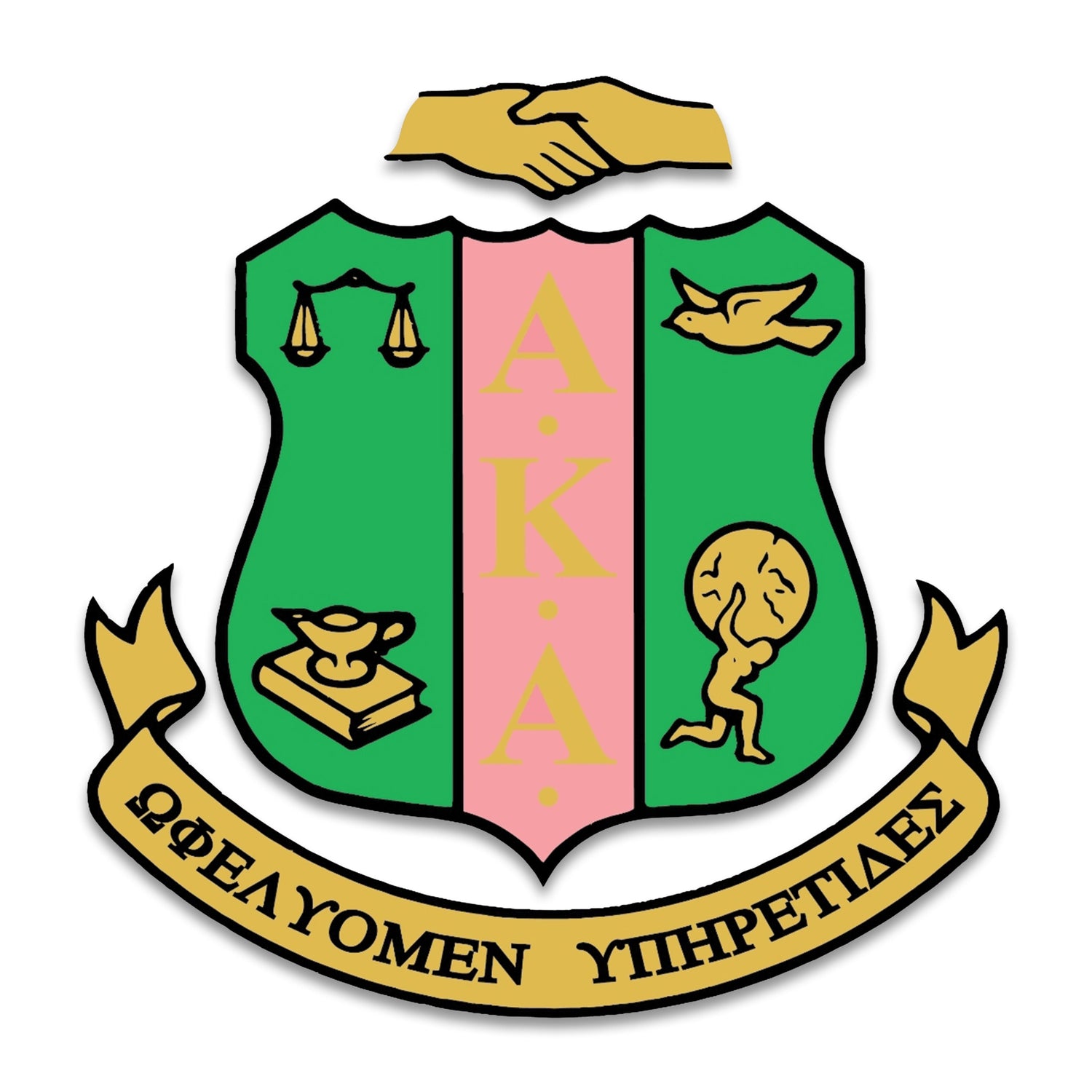 COAT OF ARMS FOR THE ALPHA KAPPA ALPHA SORORITY.