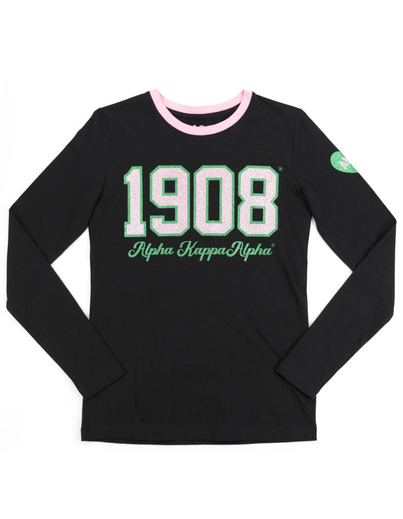 Alpha Kappa Alpha Ringer Long Sleeve Shirt