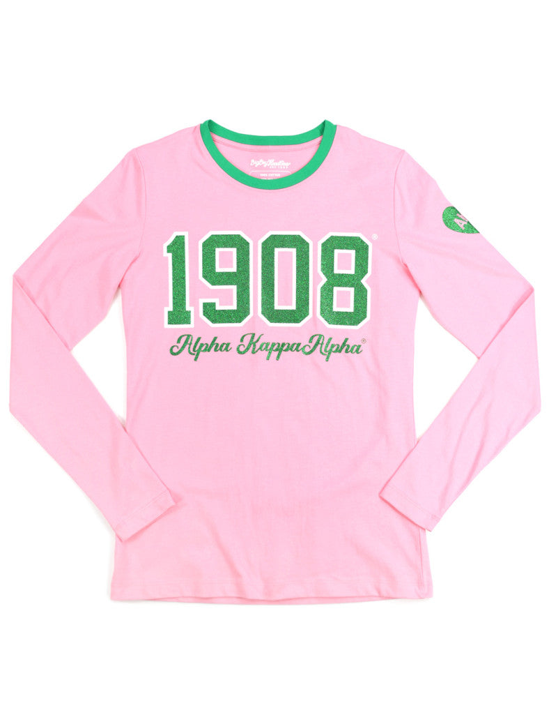 Alpha Kappa Alpha Ringer Long Sleeve Shirt