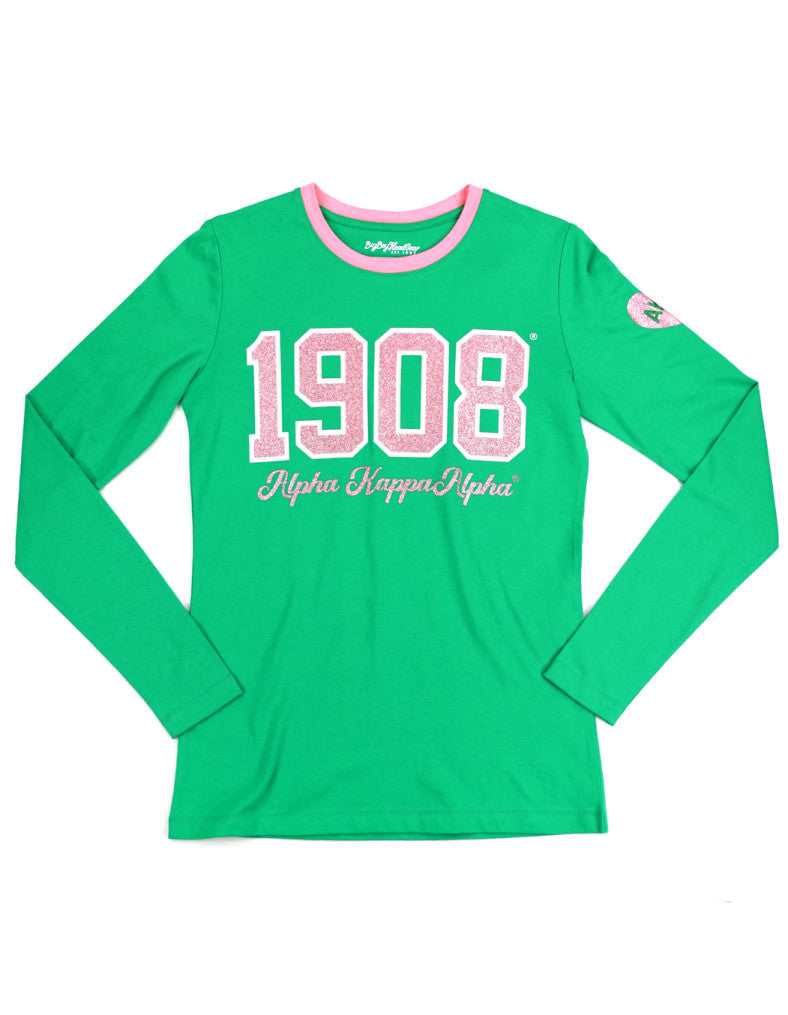 Alpha Kappa Alpha Ringer Long Sleeve Shirt
