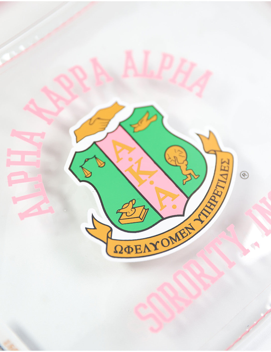 Alpha Kappa Alpha (AKA) Clear Cross Bag