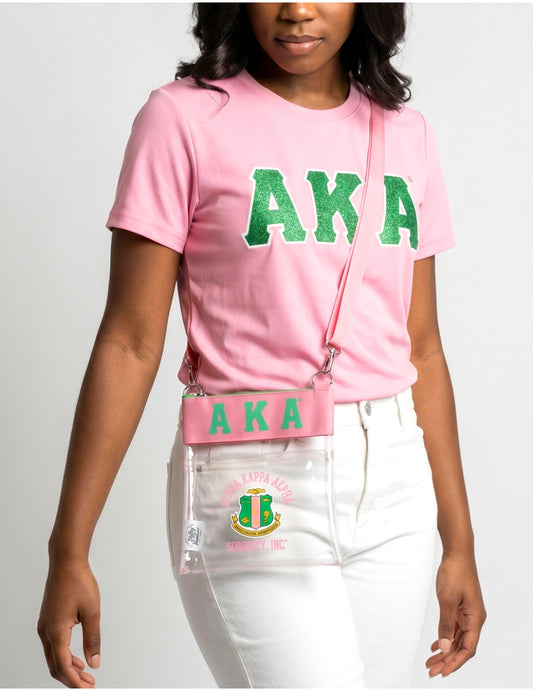 Alpha Kappa Alpha (AKA) Clear Cross Bag