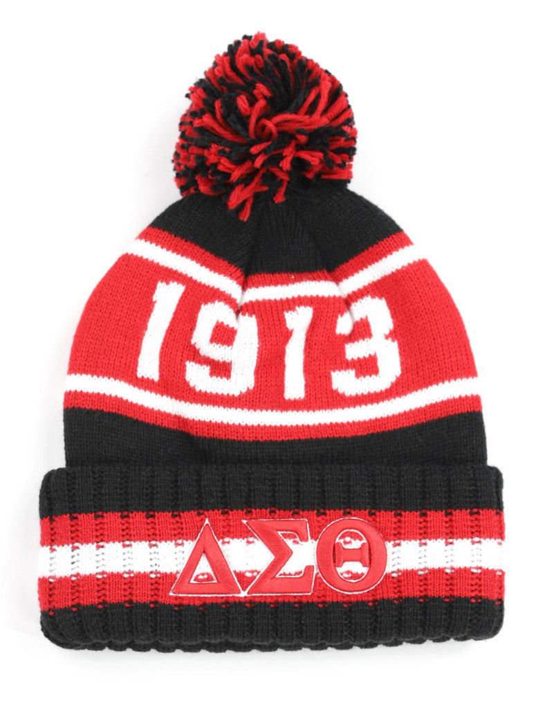 Delta Sigma Theta Black Beanie