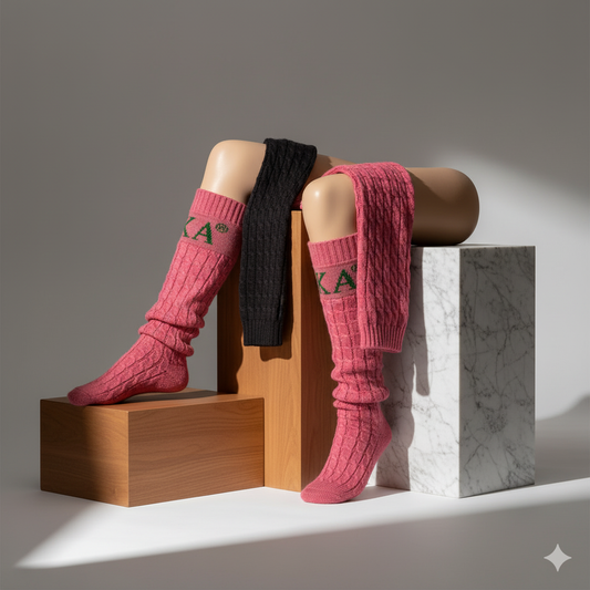 Alpha Kappa Alpha Leg Warmers