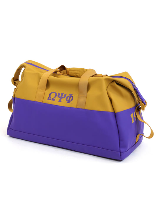 Omega Psi Phi Duffle Bag & Toiletry Bag Set – Fraternity Brotherhood Travel Essentials