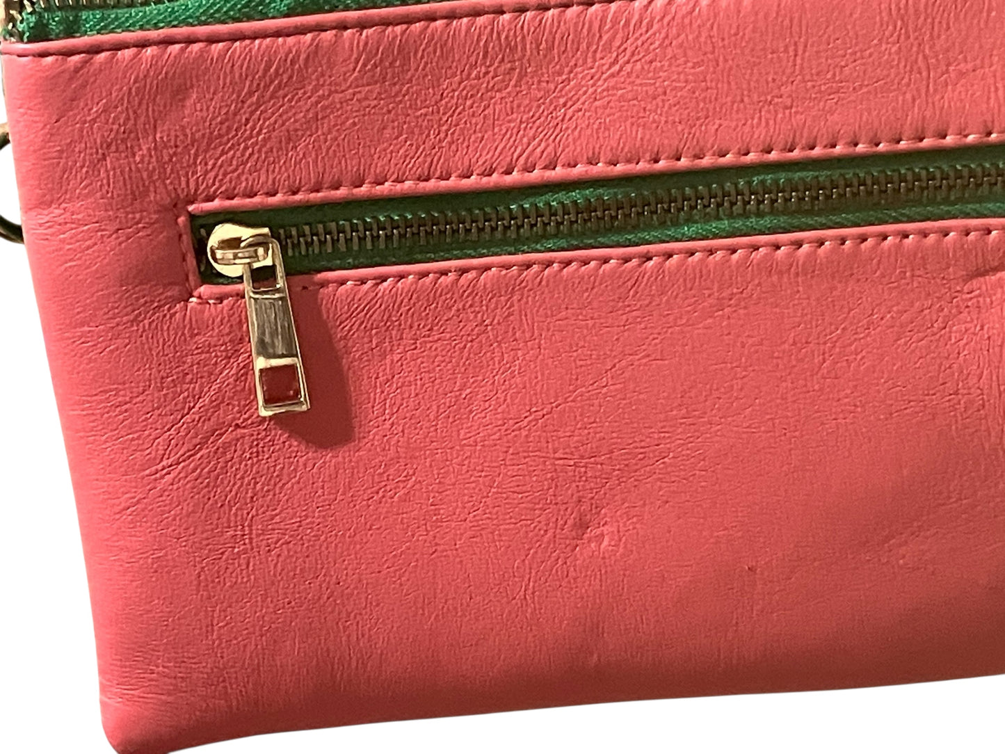 Back view of AKA Leather Crossbody Bag.