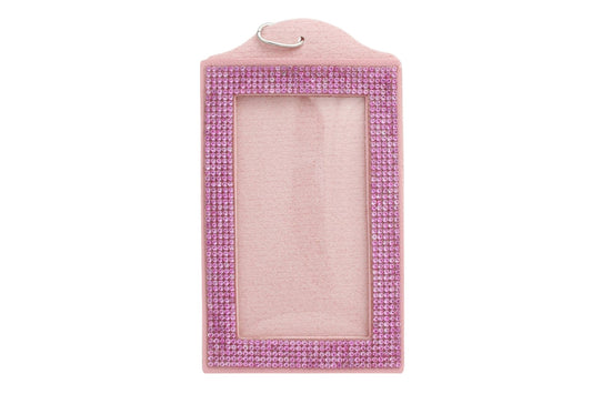 AKA Rhinestone Badge  Back  clear window