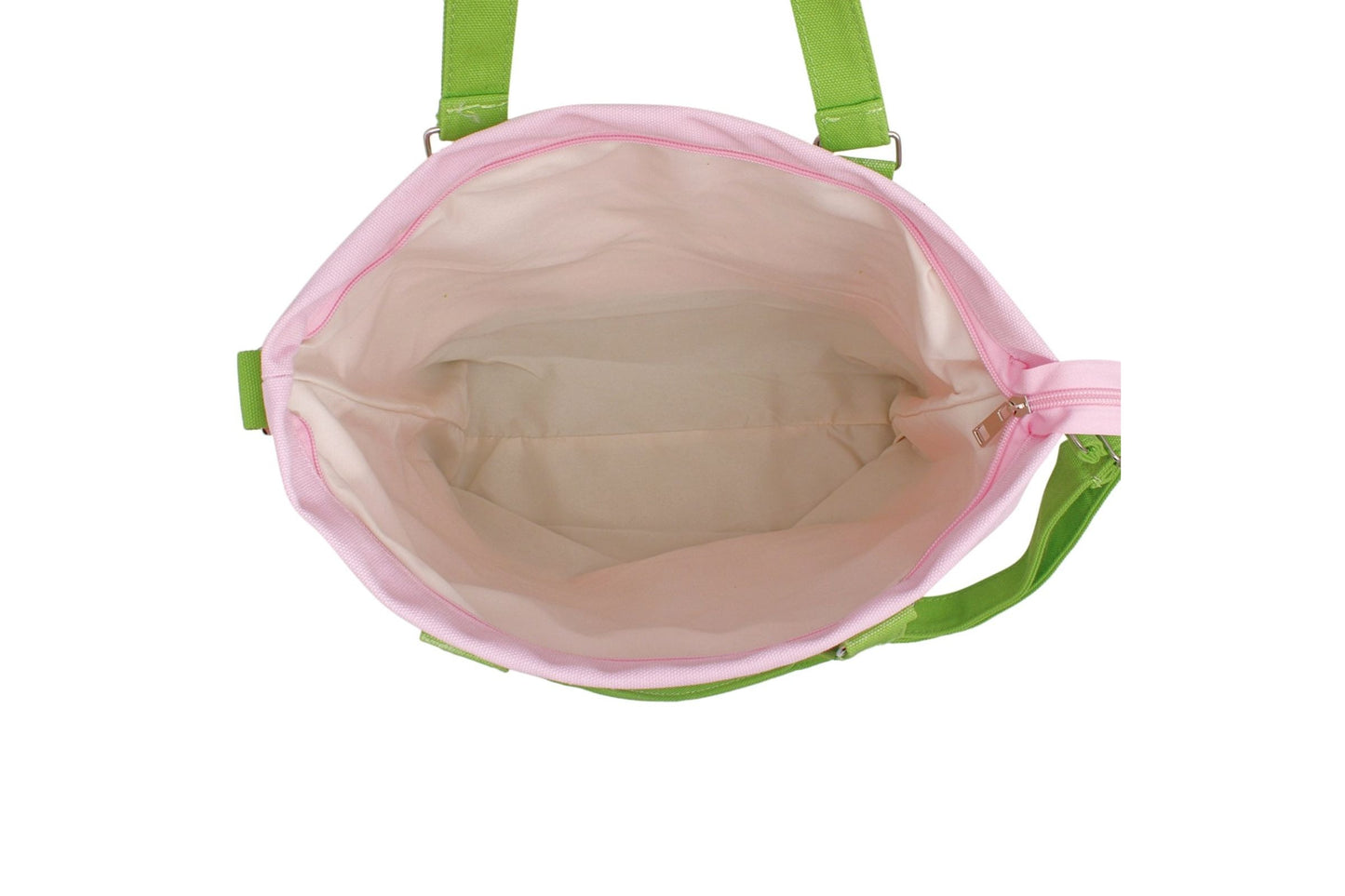 Interior view of AKA canvas tote bag