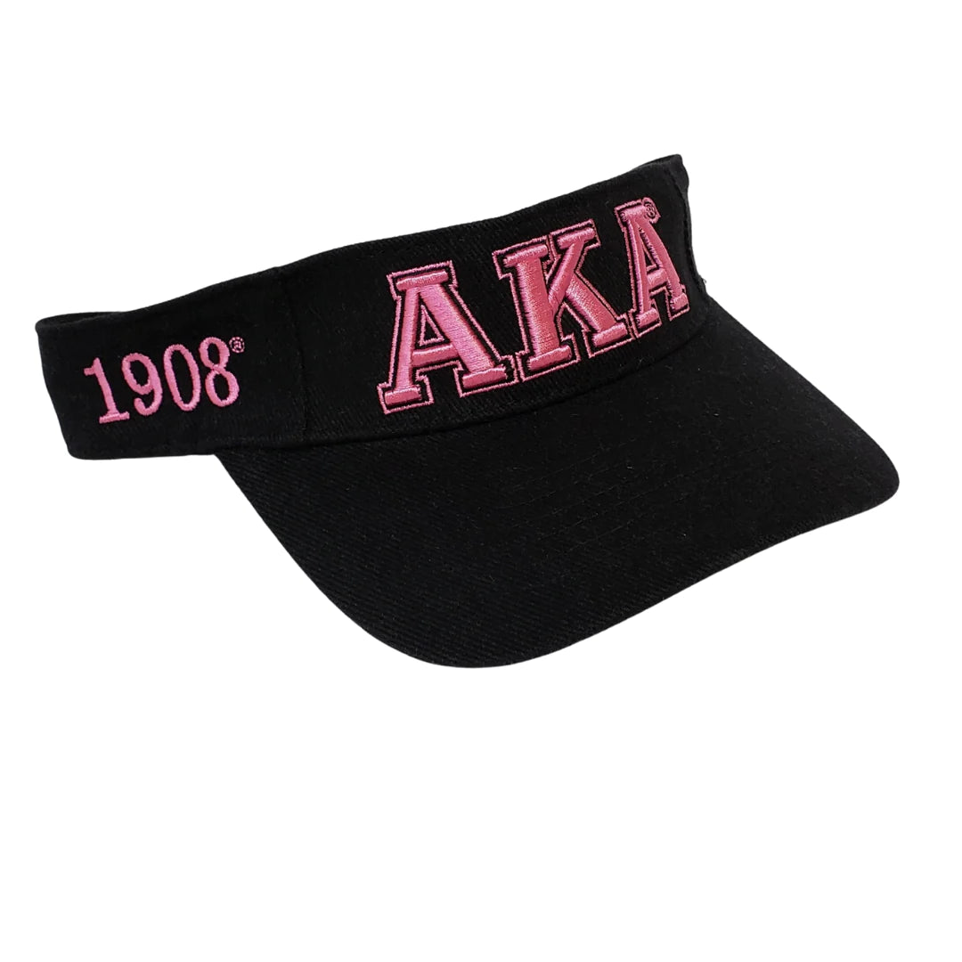 Alpha Kappa Alpha Greek Letter Visor Hat