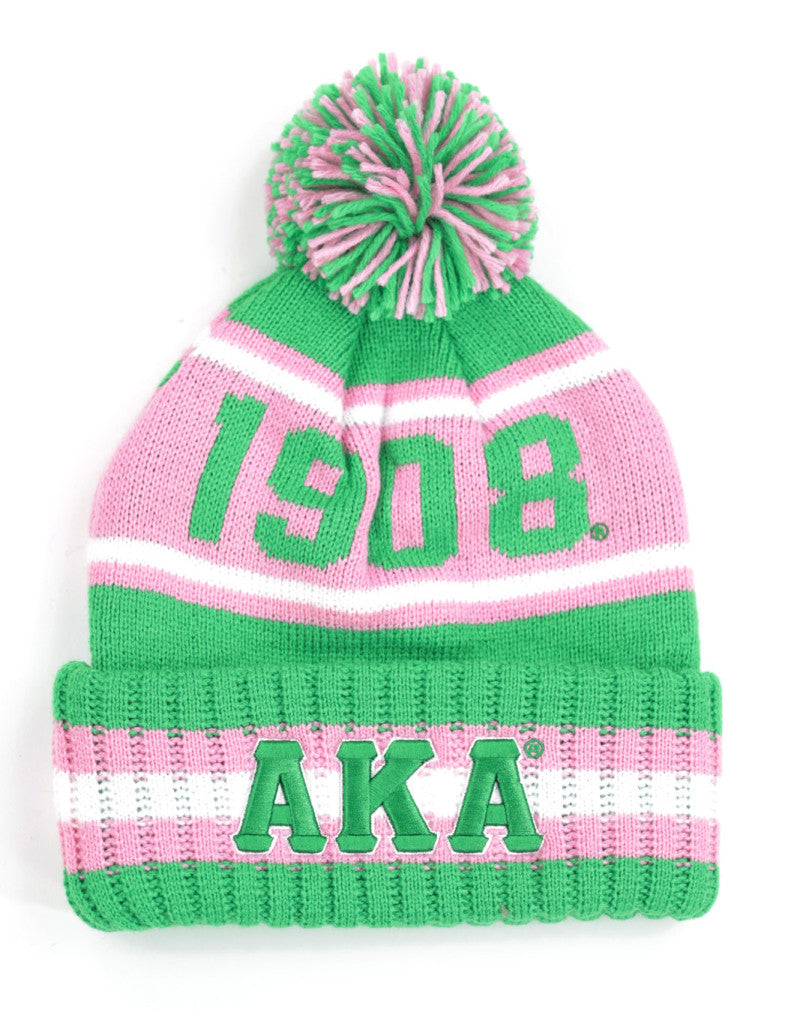 Alpha Kappa Alpha Green Beanie