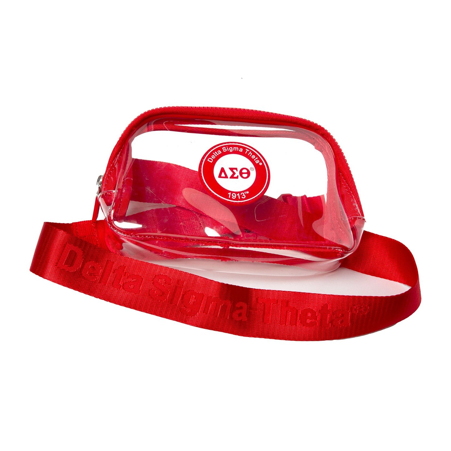 Delta Sigma Theta Clear Crossbody Bag