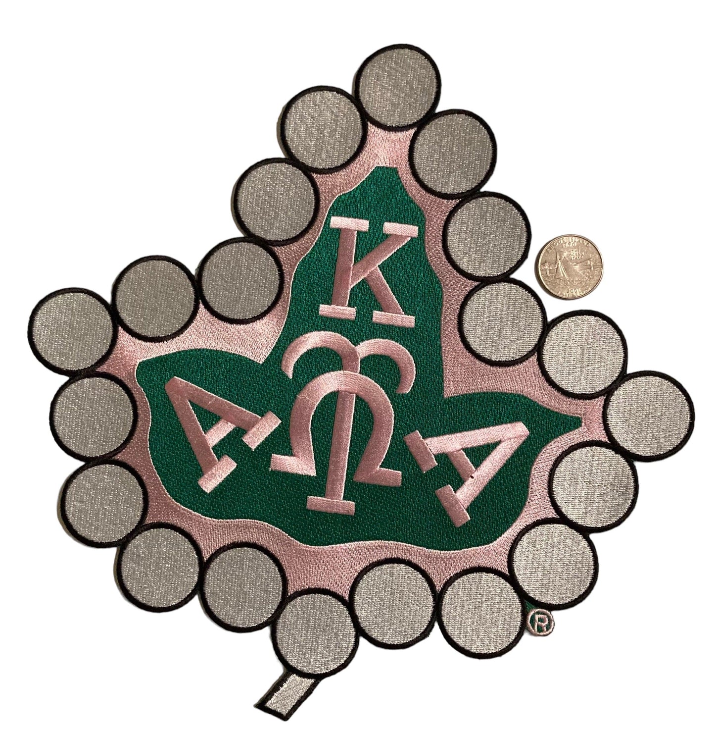 Alpha Kappa Alpha Ivy Leaf with 20 Pearls Patches