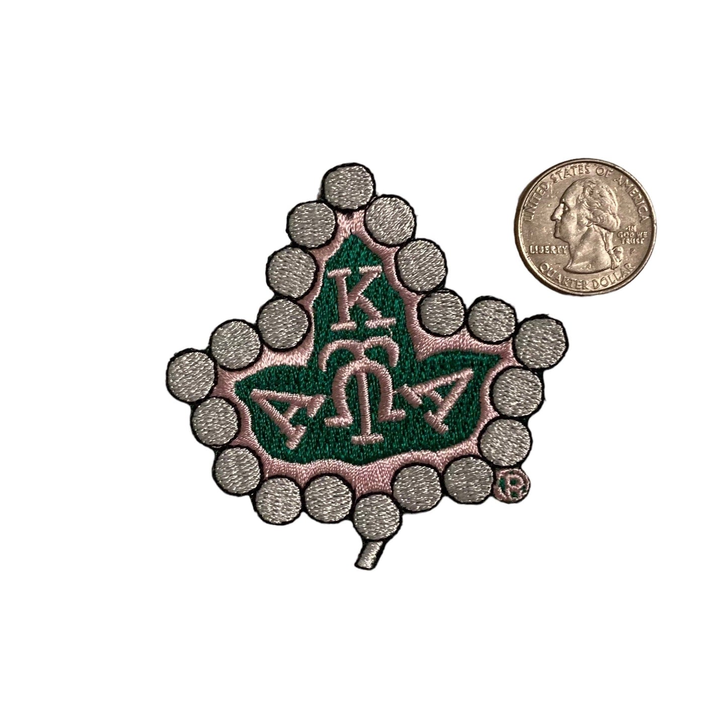 Alpha Kappa Alpha Ivy Leaf with 20 Pearls Patches