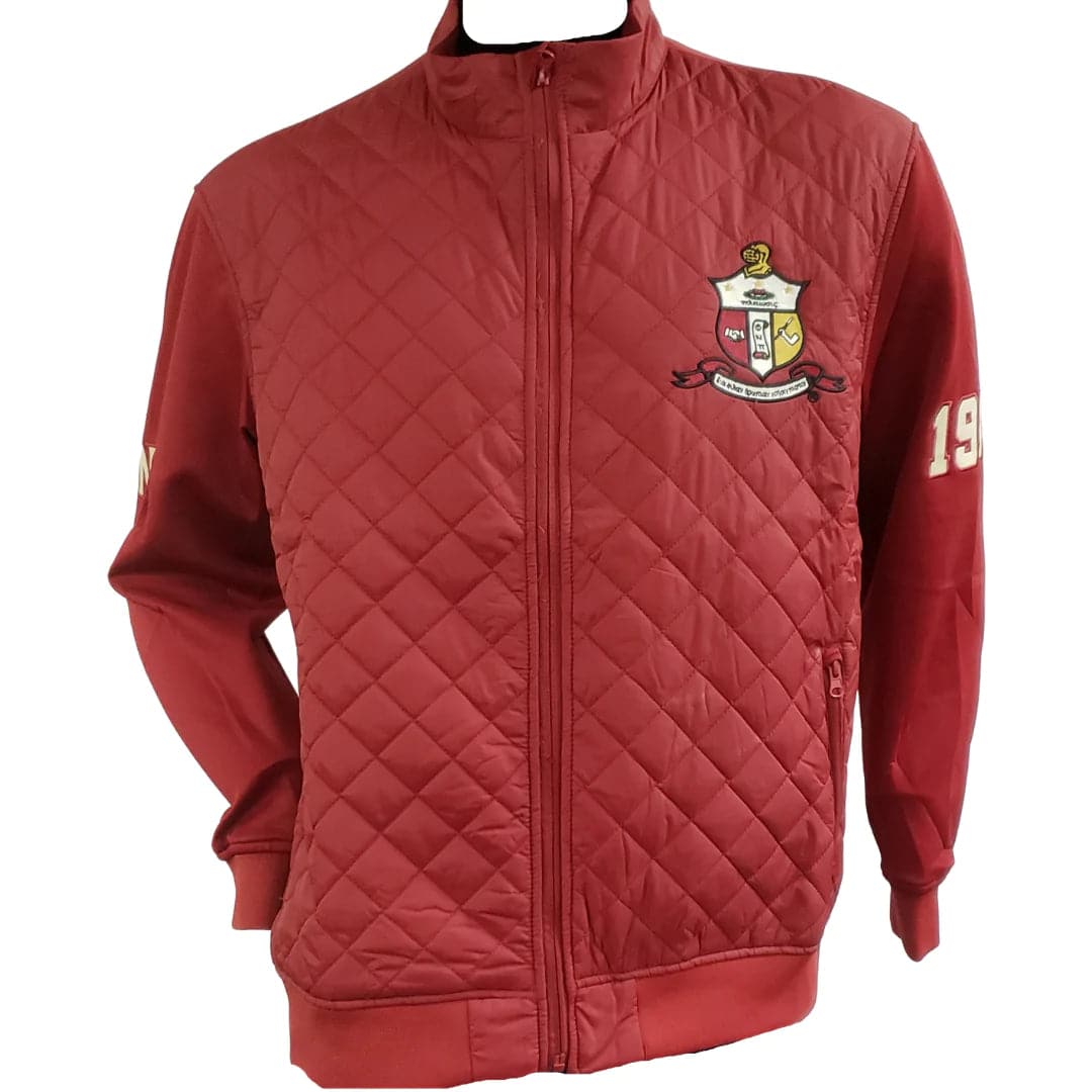 Kappa Alpha Psi Fraternity Crimson Quilted Court Jacket