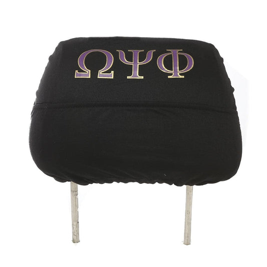 Omega Psi Phi Black Headrest