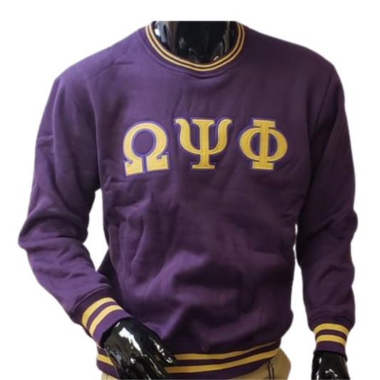 Omega Psi Phi Purple & Gold Sweatshirt