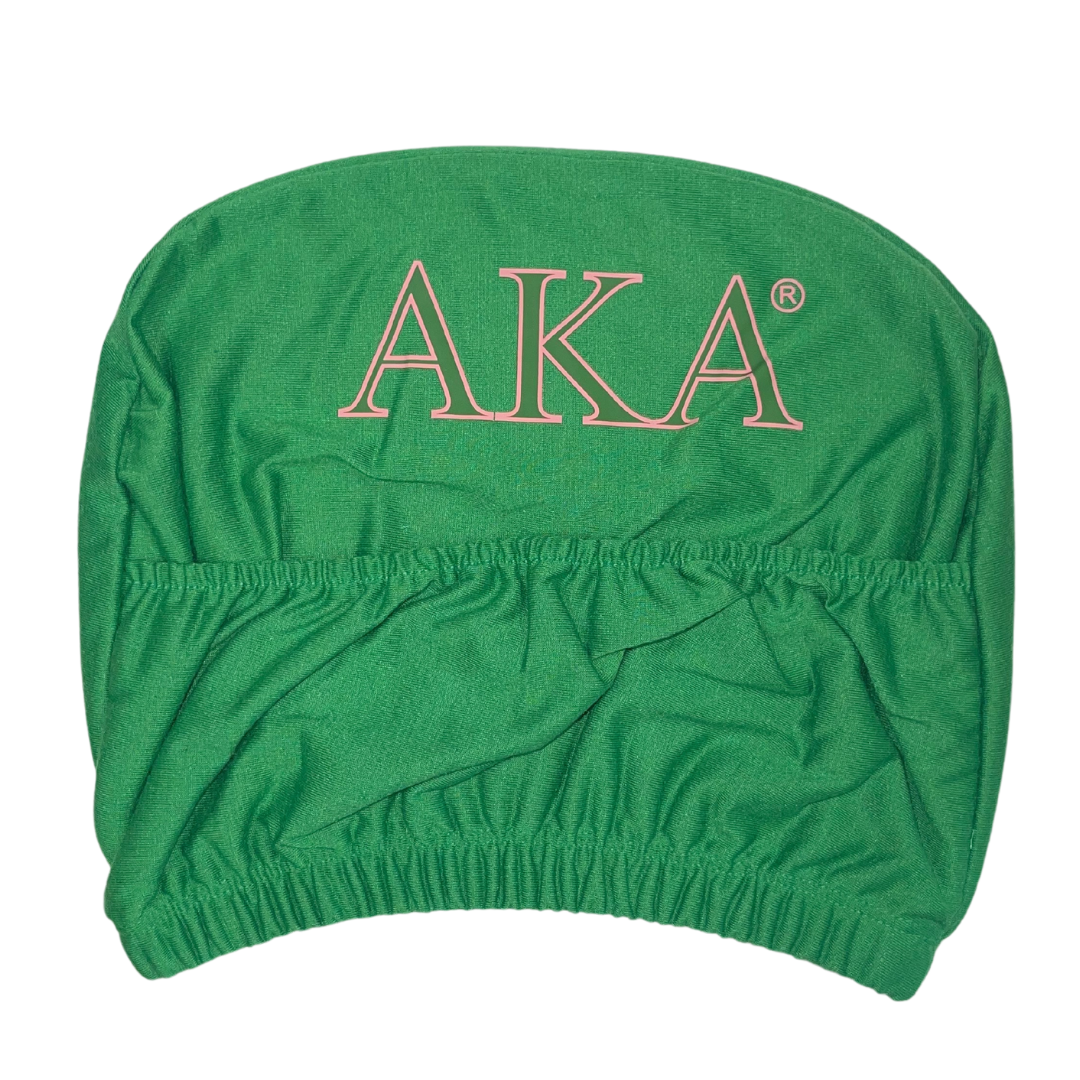 Alpha Kappa Alpha Green Car Seat Headrest Cover