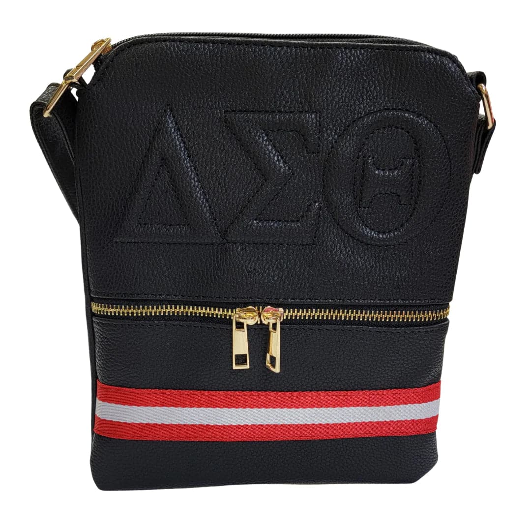 Delta Sigma Theta Black Crossbody Purse (Bag)
