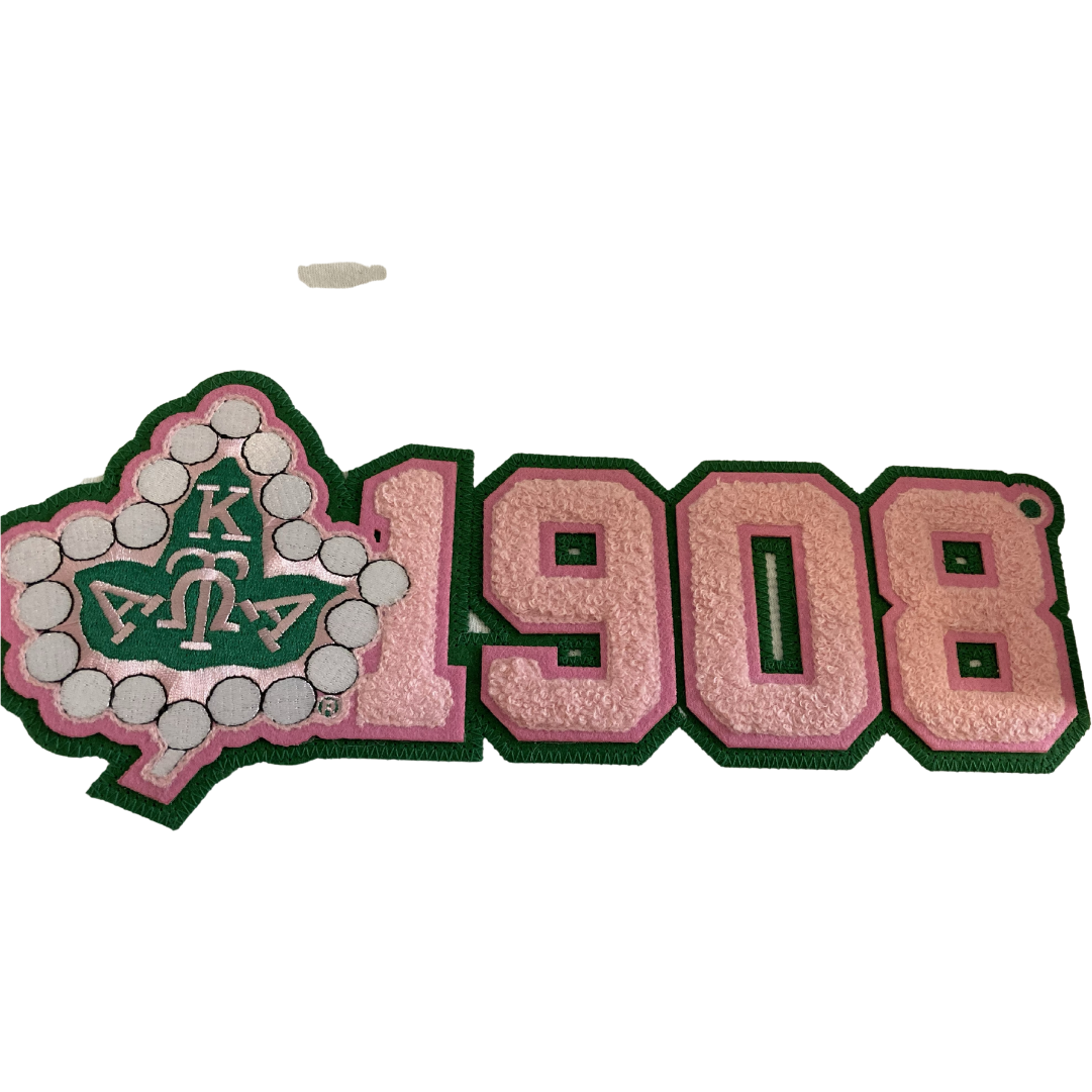 Alpha Kappa Alpha (AKA) Ivy Leaf 1908 Chenille Patch