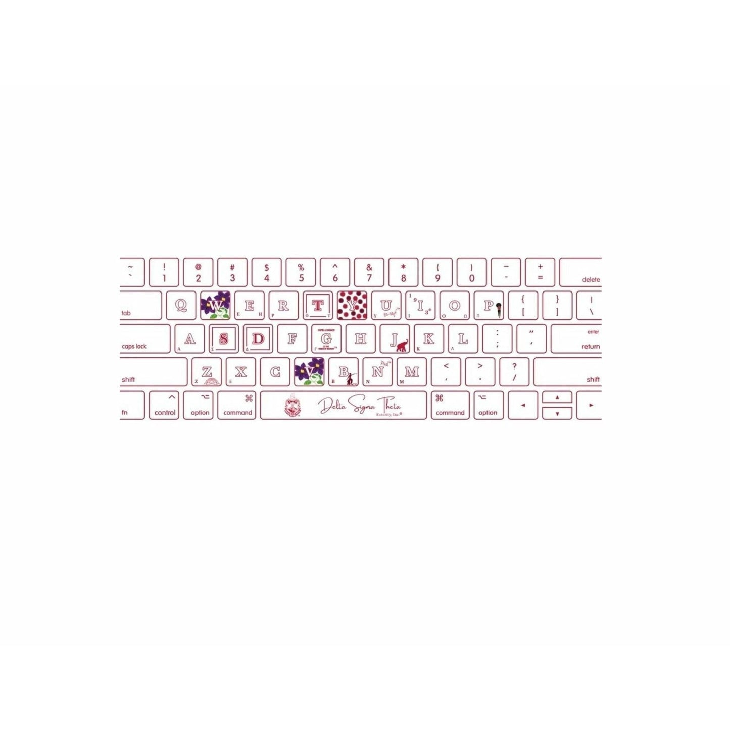 Delta Sigma Theta Keyboard Cover
