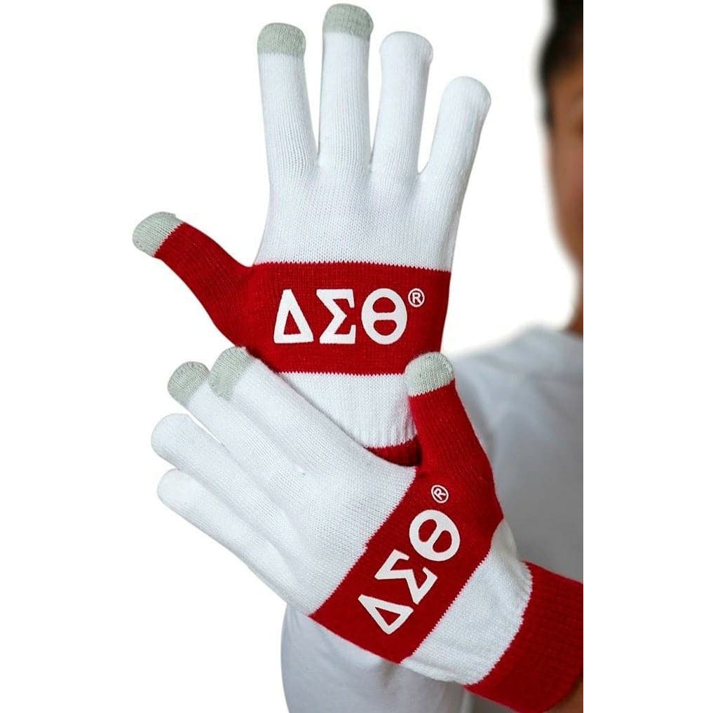 Delta Sigma Theta Knit Texting Gloves