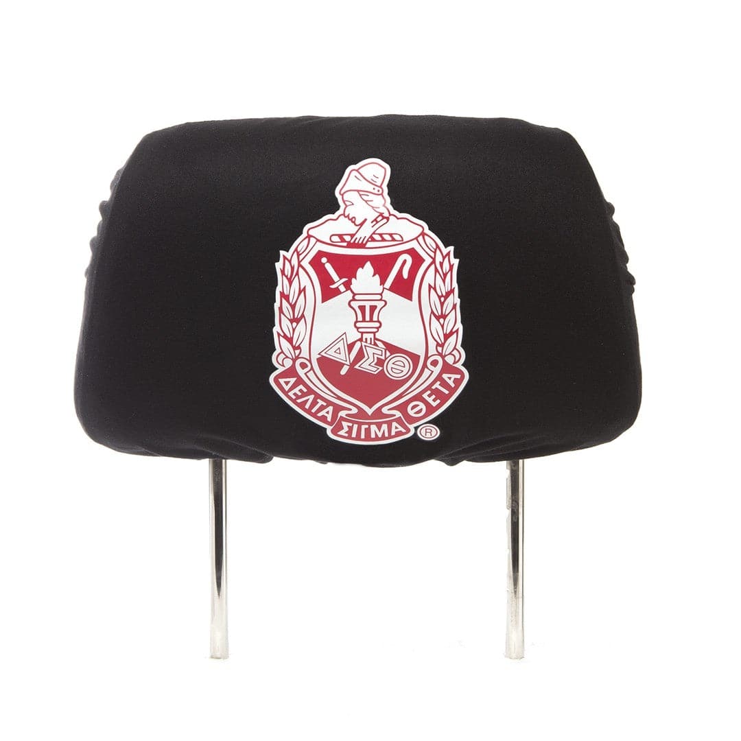 Delta Sigma Theta Black Car Seat Headrest Cover