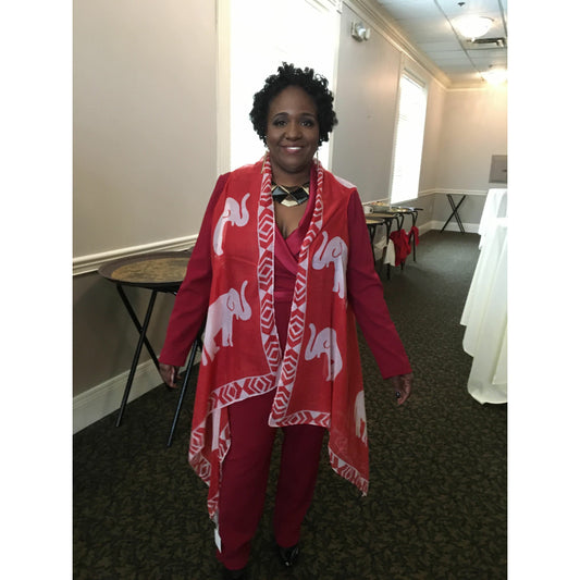 Delta Sigma Theta Inspired: Elephant Vest