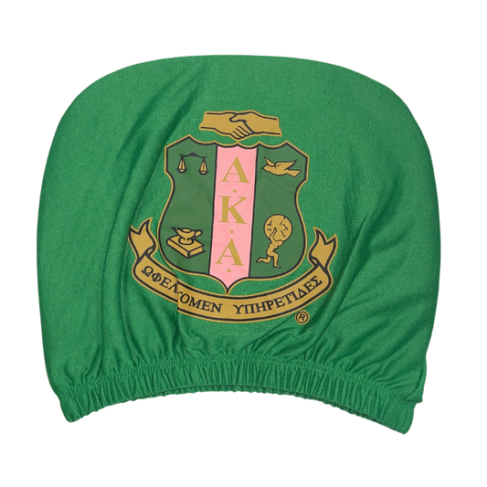 Alpha Kappa Alpha Green Car Seat Headrest Cover