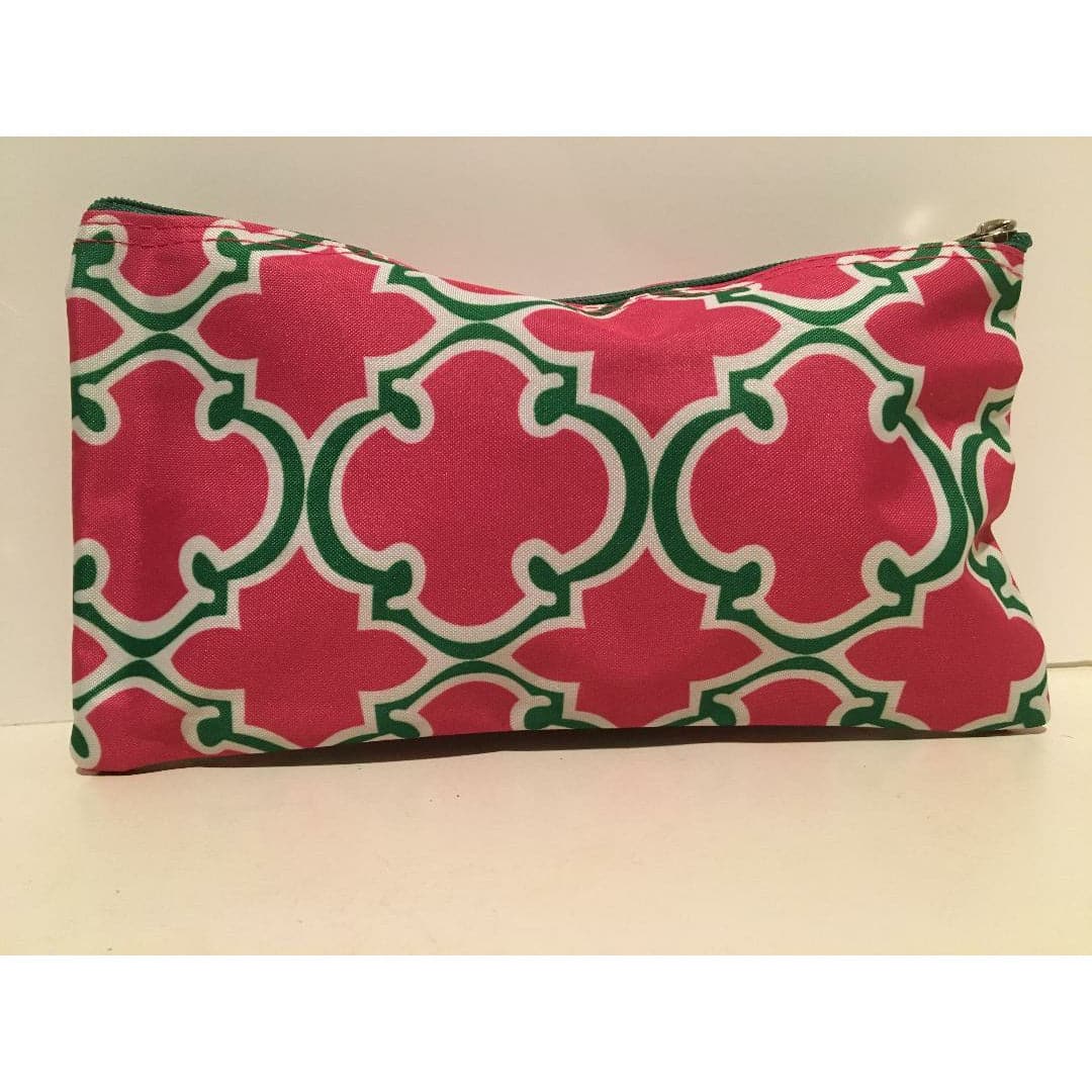 Pink & Green Cosmetic Bag