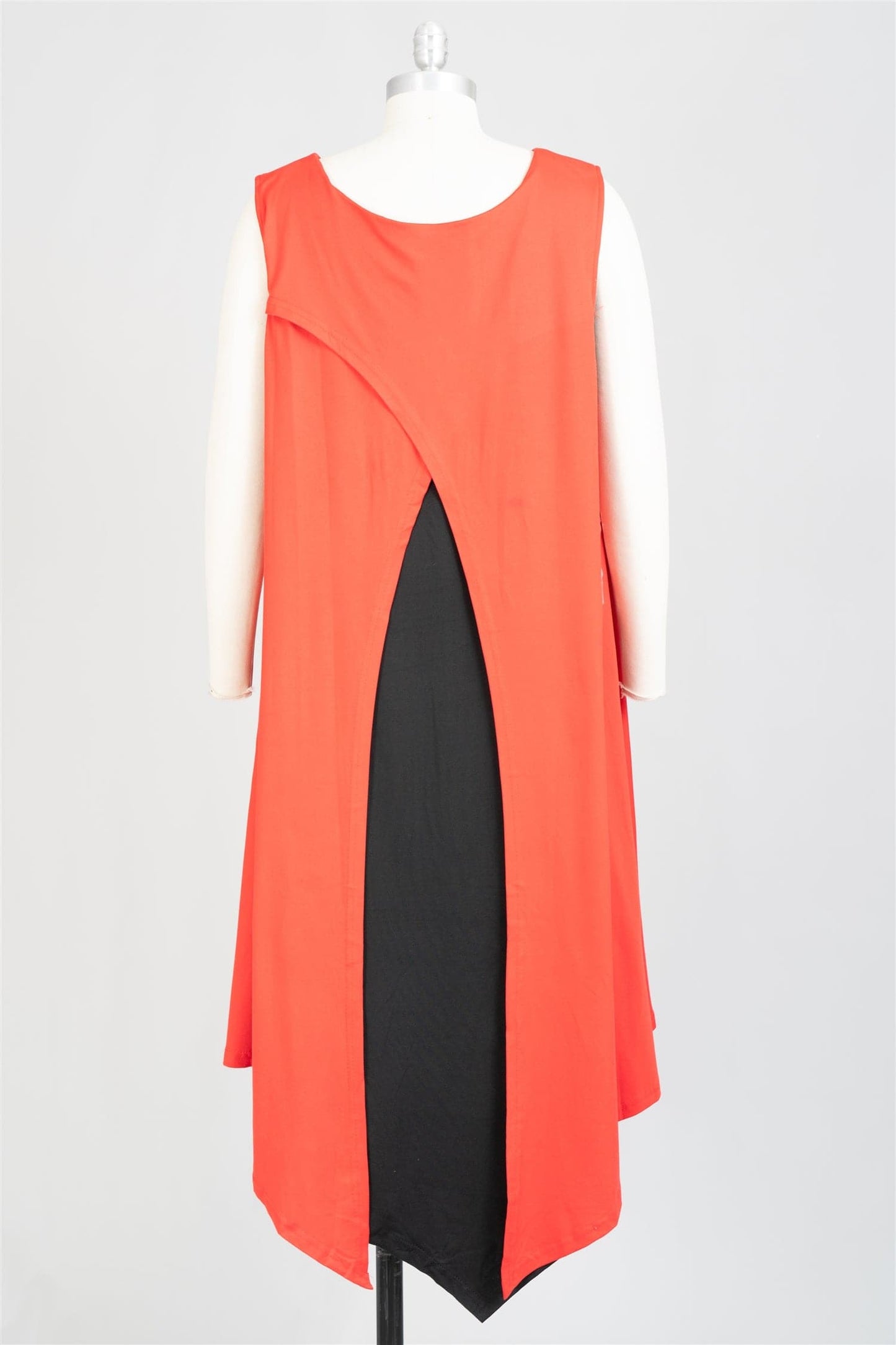 Delta Sigma Theta Inspired: Red & Black Split Dress