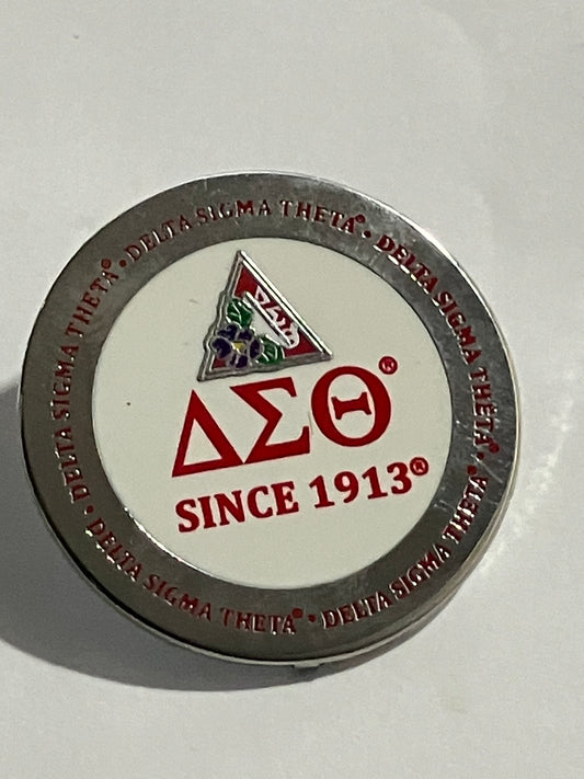 Delta Sigma Theta Sorority Emblem Brooch Pin