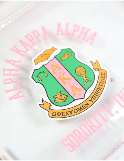 Alpha Kappa Alpha (AKA)  Clear Cross Bag