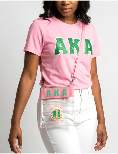 Alpha Kappa Alpha (AKA)  Clear Cross Bag