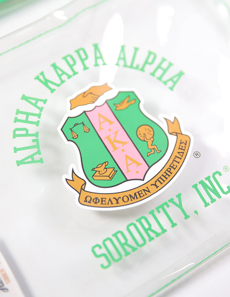 Alpha Kappa Alpha (AKA)  Green Clear Cross Bag