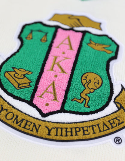 Restocked: Premium Alpha Kappa Alpha Ivory V-Neck Sweater