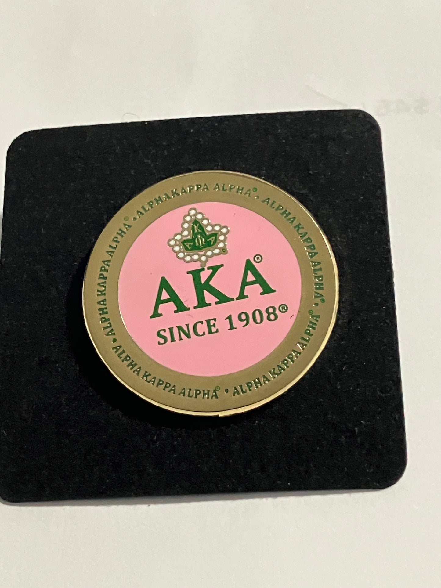 Alpha Kappa Alpha Sorority Emblem Brooch Pin