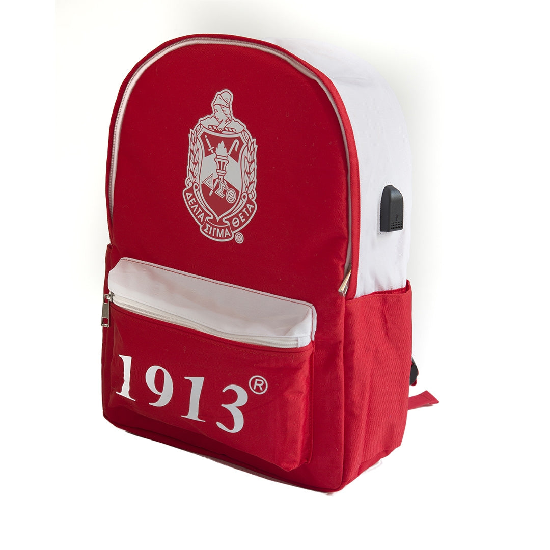 Delta Sigma Theta Sorority Backpack Red & White