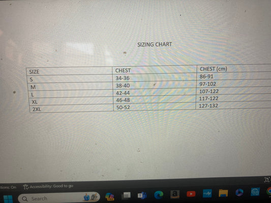 Sizing Chart 