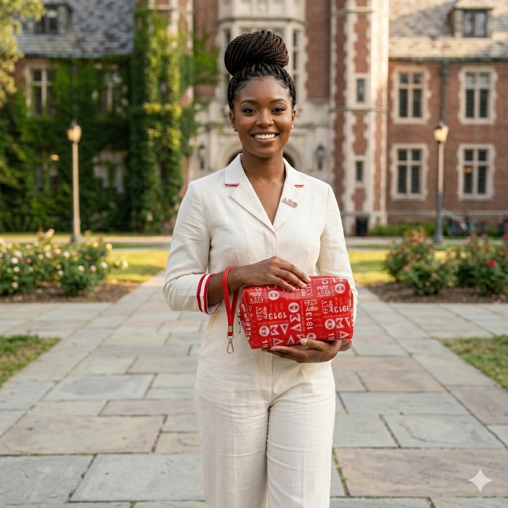 Delta Sigma Theta (DST) Make-Up Pouch Bag