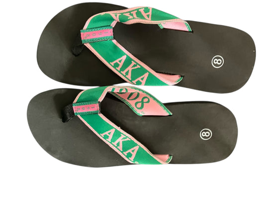 AKA(Alpha Kappa Alpha) Premium Flip Flops – Stylish & Durable Thong Sandals for Women