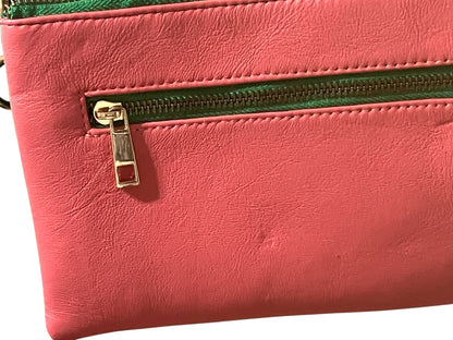 Back view of AKA Leather Crossbody Bag. 