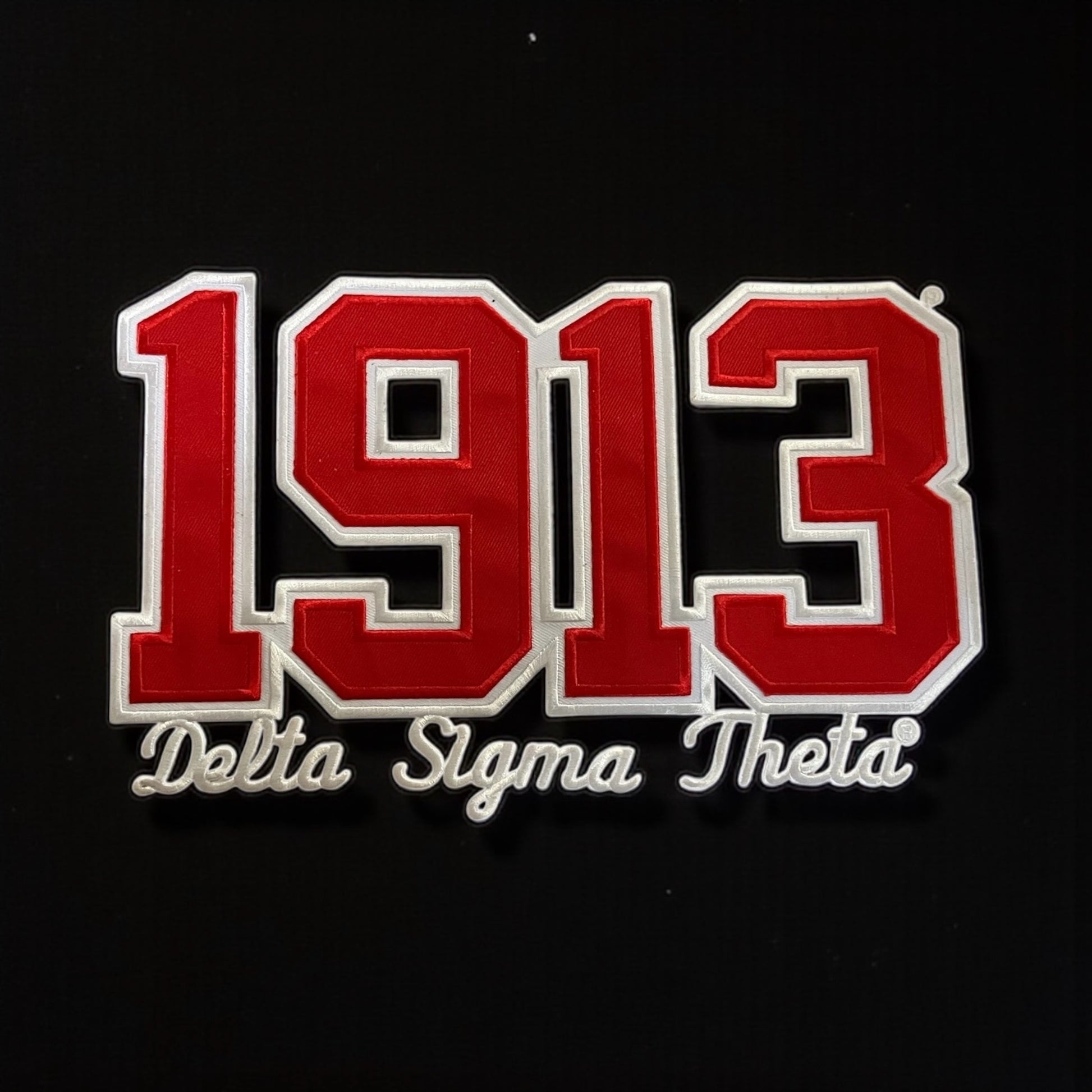 Delta Sigma Theta Script & Founding Year 1913 patch