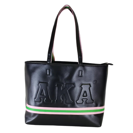 Alpha Kappa Alpha A-Line Embossed Tote Bag