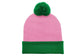 Pink & Green Colorblock Beanie Hat and Glove Set