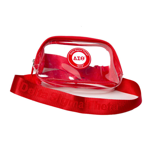 Delta Sigma Theta  Clear Crossbody Bag