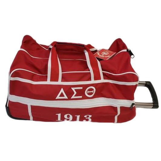 Delta Sigma Theta Red Duffel Trolley Bag