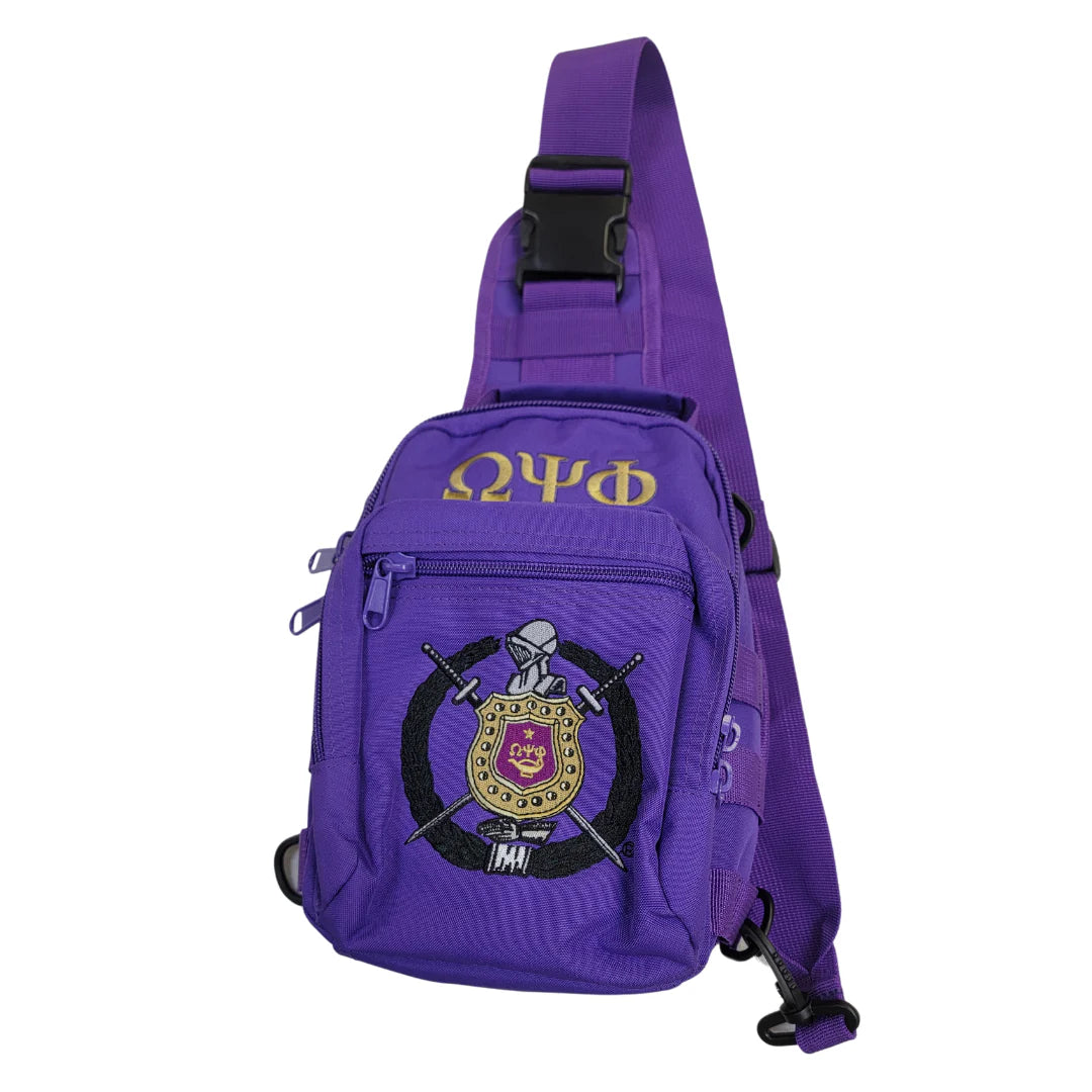 "Omega Psi Phi Military-Style Shoulder Bag 
