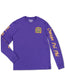 Omega Psi Phi Purple & Gold Long Sleeve Shirt