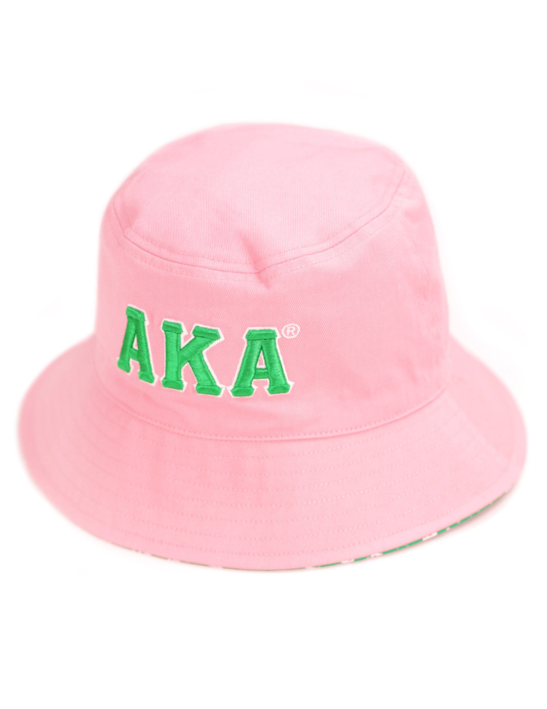 Alpha Kappa Alpha Pink & Green Reversible Bucket Hat