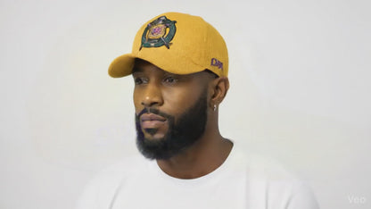 Omega Psi Phi Fraternity Old Gold Embroidered Hat